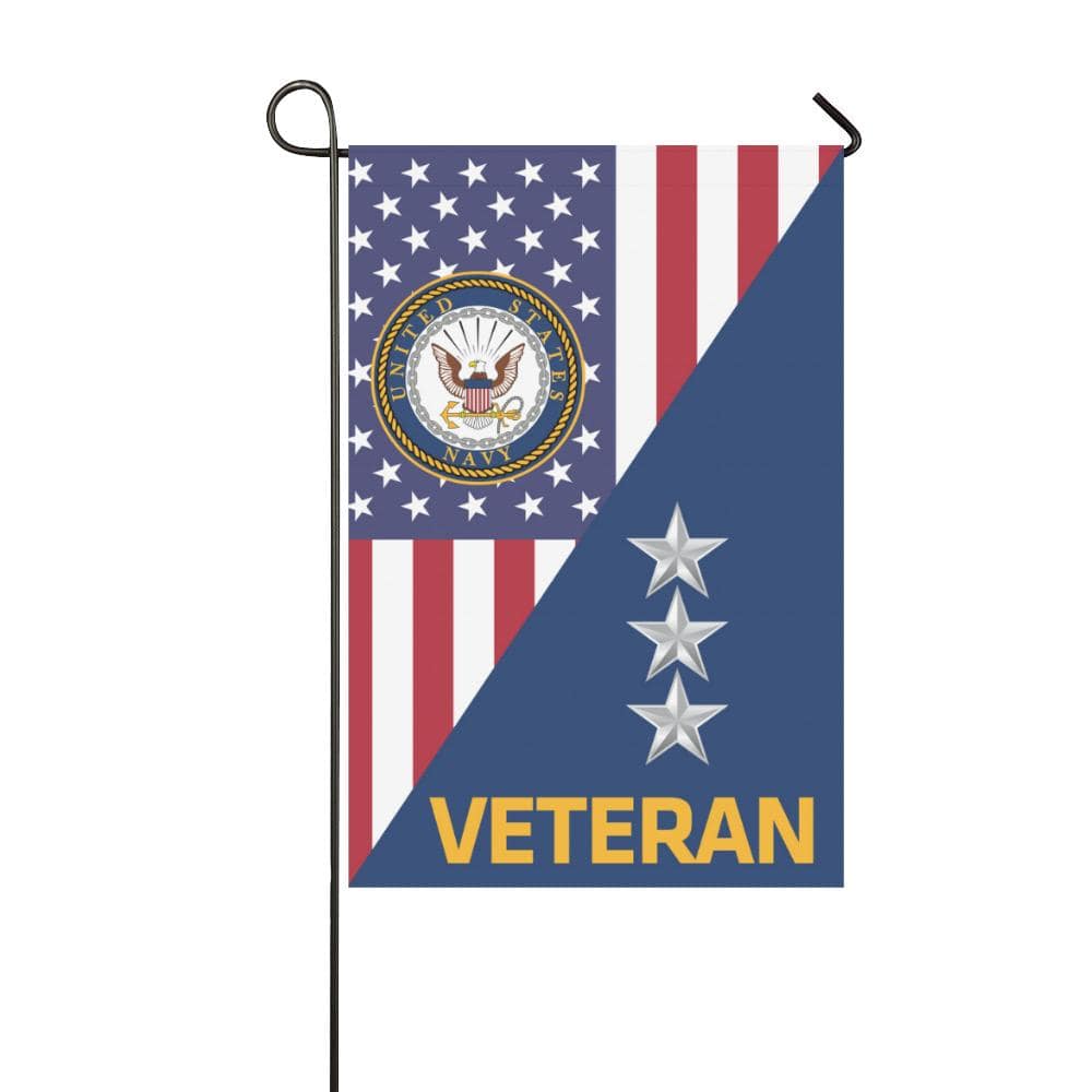 US Navy O-9 Vice Admiral O9 VADM Flag Officer Veteran Garden Flag/Yard Flag 12 inches x 18 inches Twin-Side Printing-GDFlag-Navy-Officer-Veterans Nation