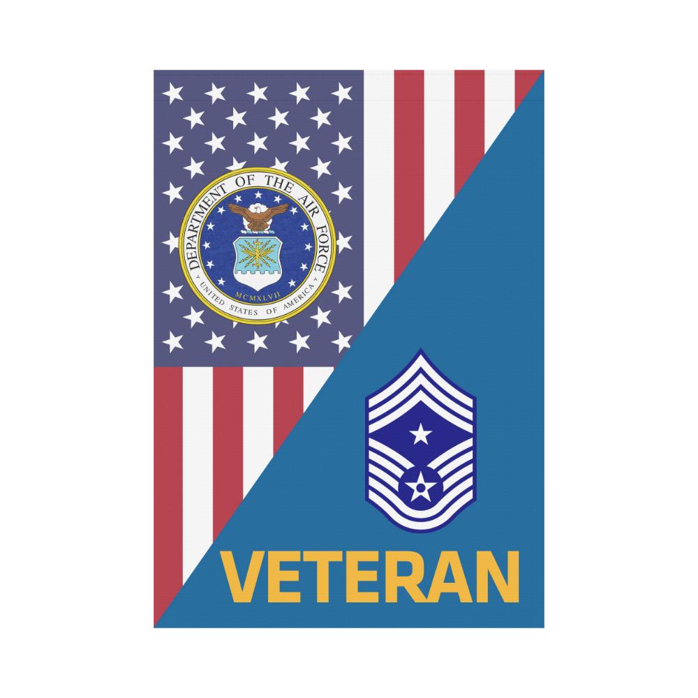 US Air Force E-9 Command Chief Master Sergeant CCM Veteran House Flag 28 inches x 40 inches Twin-Side Printing-HouseFlag-USAF-Ranks-Veterans Nation