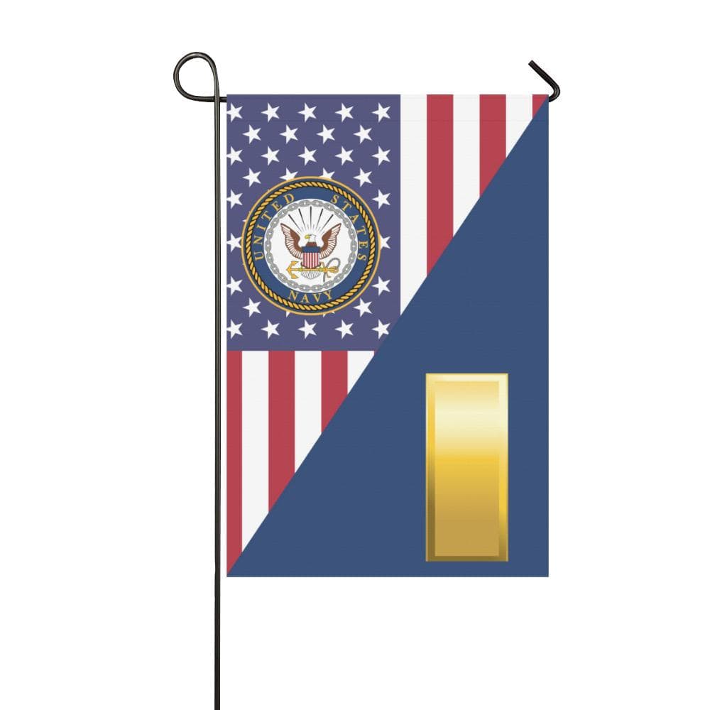 US Navy O-1 Ensign O1 ENS Junior Officer Garden Flag/Yard Flag 12 inches x 18 inches Twin-Side Printing-GDFlag-Navy-Officer-Veterans Nation