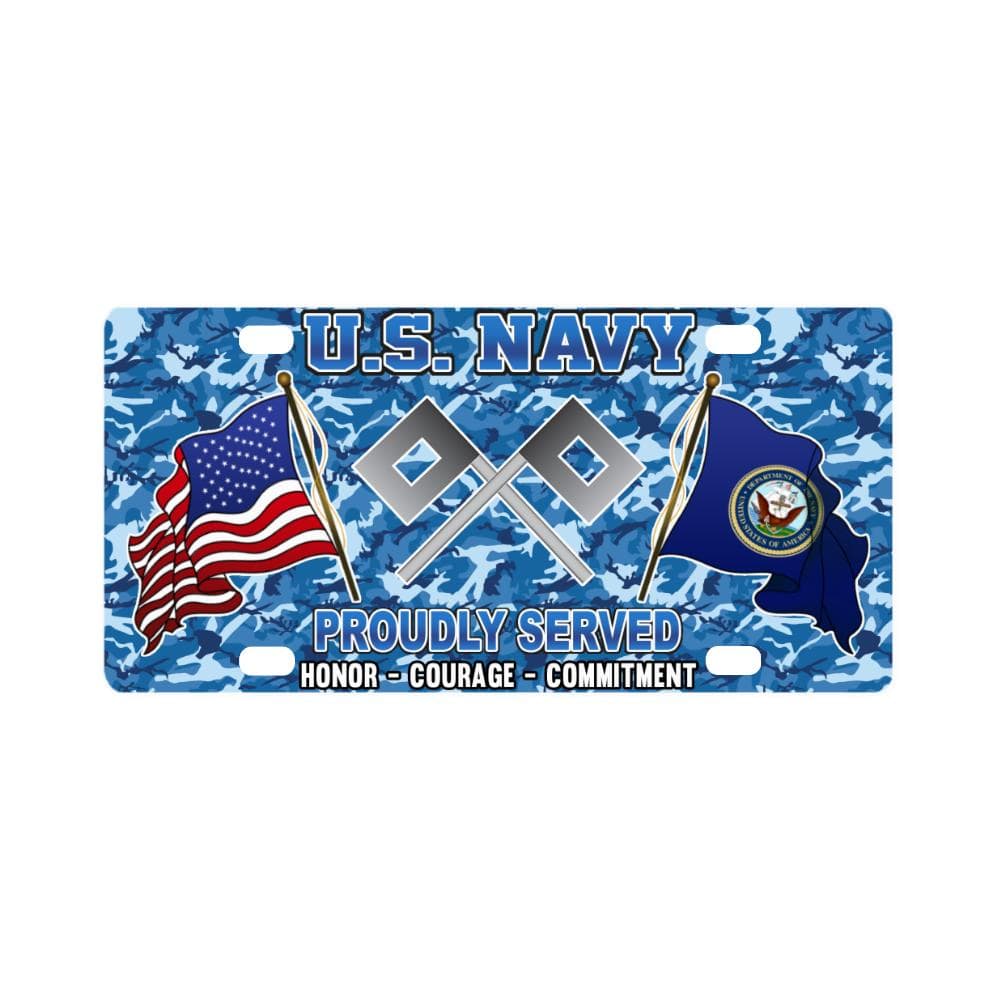 U.S Navy Signalman Navy SN - Classic License Plate-LicensePlate-Navy-Rate-Veterans Nation