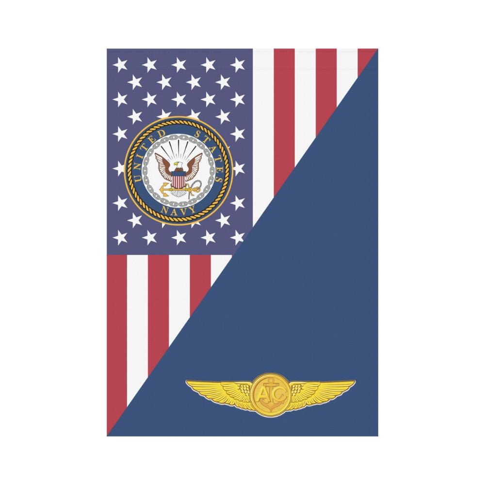 US Navy Naval Aircrew Warfare Specialist House Flag 28 inches x 40 inches Twin-Side Printing-HouseFlag-Navy-Badge-Veterans Nation