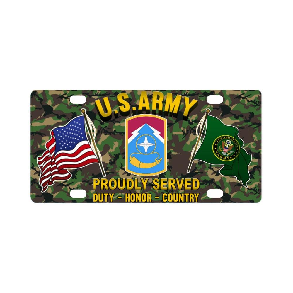US ARMY 174TH INFANTRY BRIGADE- Classic License Plate-LicensePlate-Army-CSIB-Veterans Nation