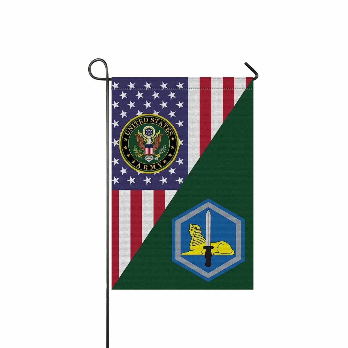 US ARMY 66TH MILITARY INTELLIGENCE BRIGADE Garden Flag/Yard Flag 12 inches x 18 inches Twin-Side Printing-GDFlag-Army-CSIB-Veterans Nation