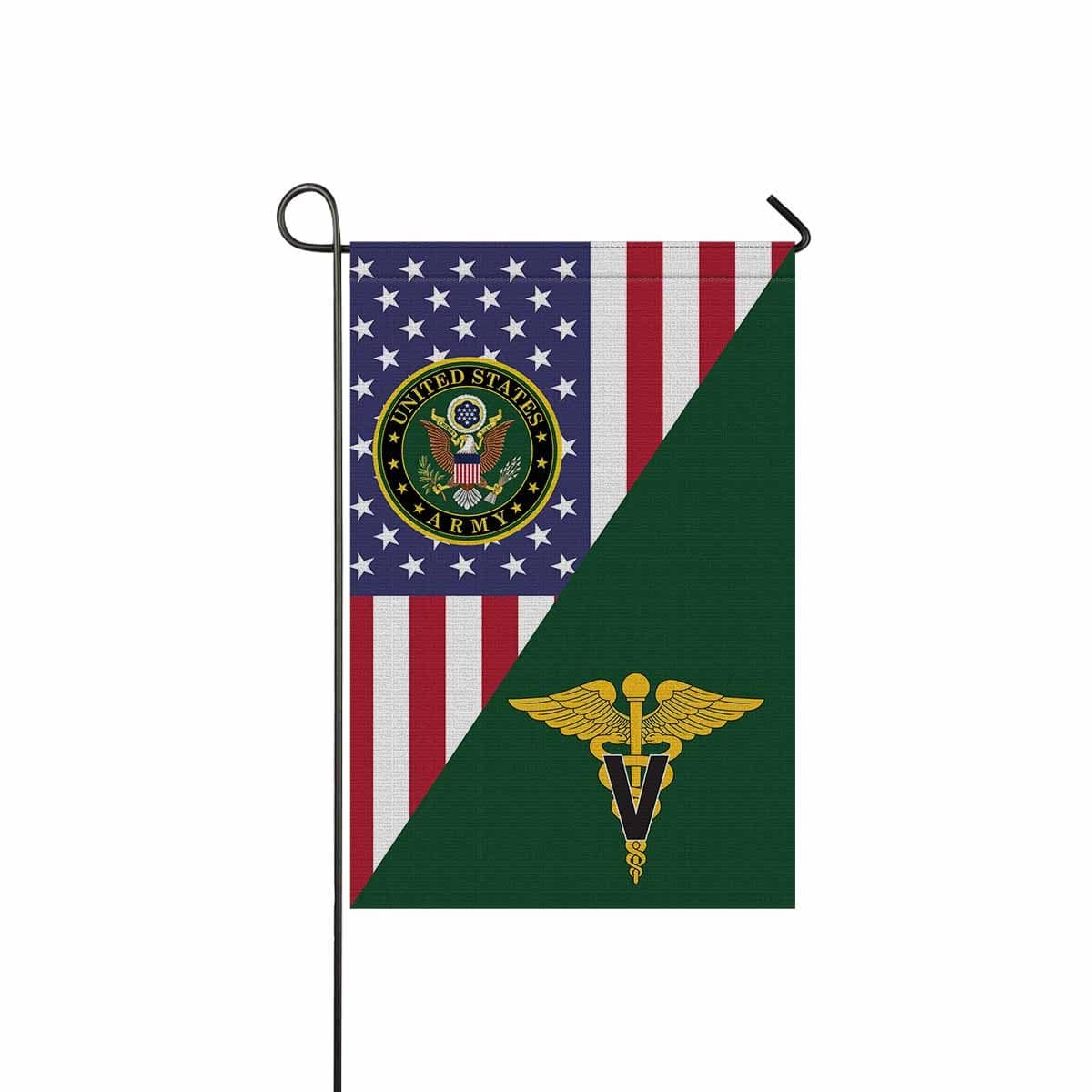 US Army Veterinary Corps Garden Flag/Yard Flag 12 Inch x 18 Inch Twin-Side Printing-GDFlag-Army-Branch-Veterans Nation