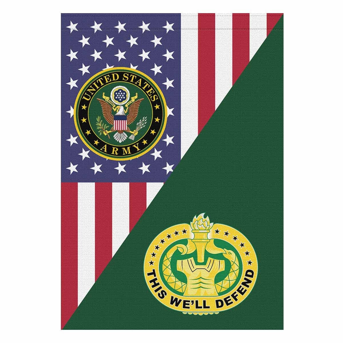 US Army Drill Sergeant House Flag 28 Inch x 40 Inch Twin-Side Printing-HouseFlag-Army-Branch-Veterans Nation
