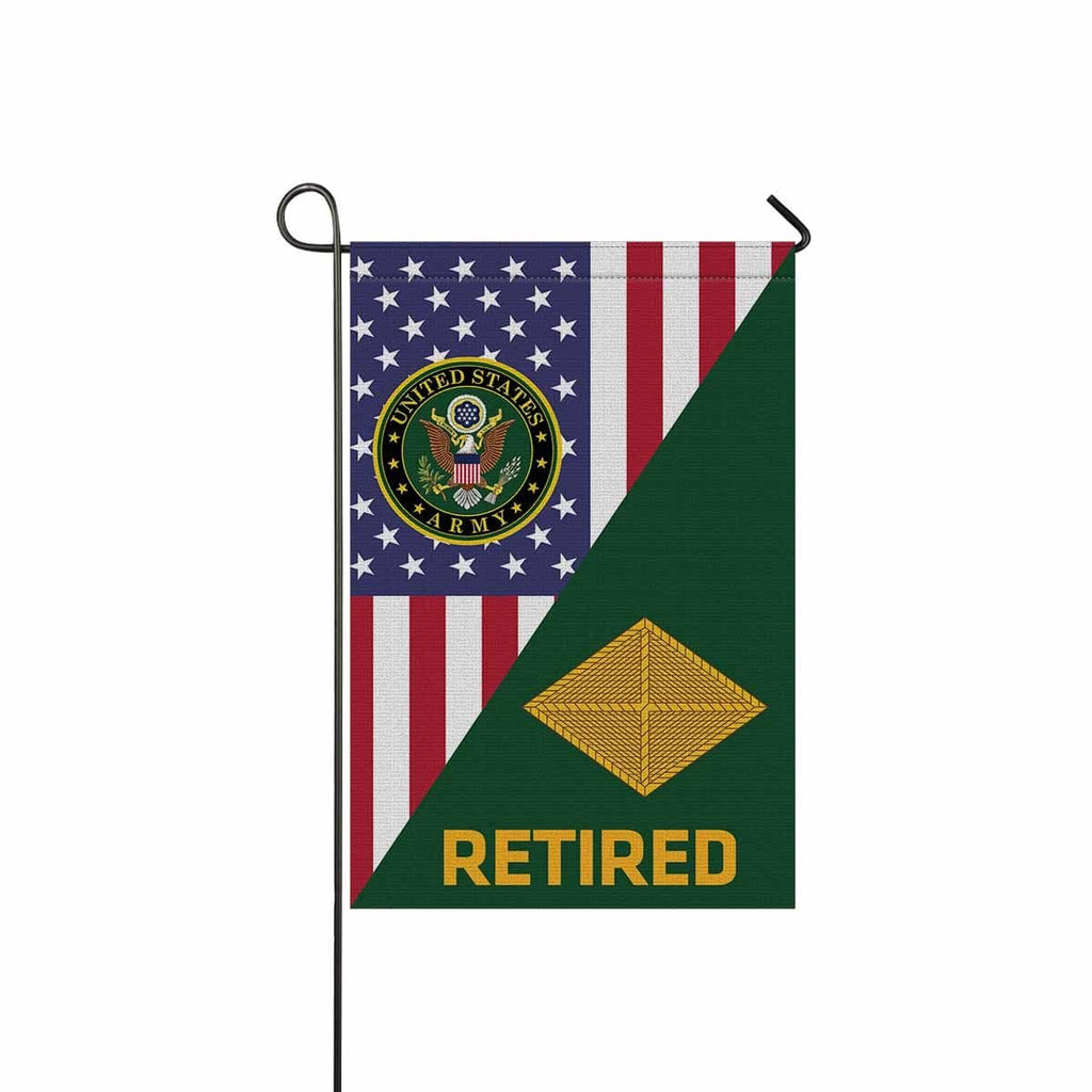 US Army Finance Corps Retired Garden Flag/Yard Flag 12 Inch x 18 Inch Twin-Side Printing-GDFlag-Army-Branch-Veterans Nation