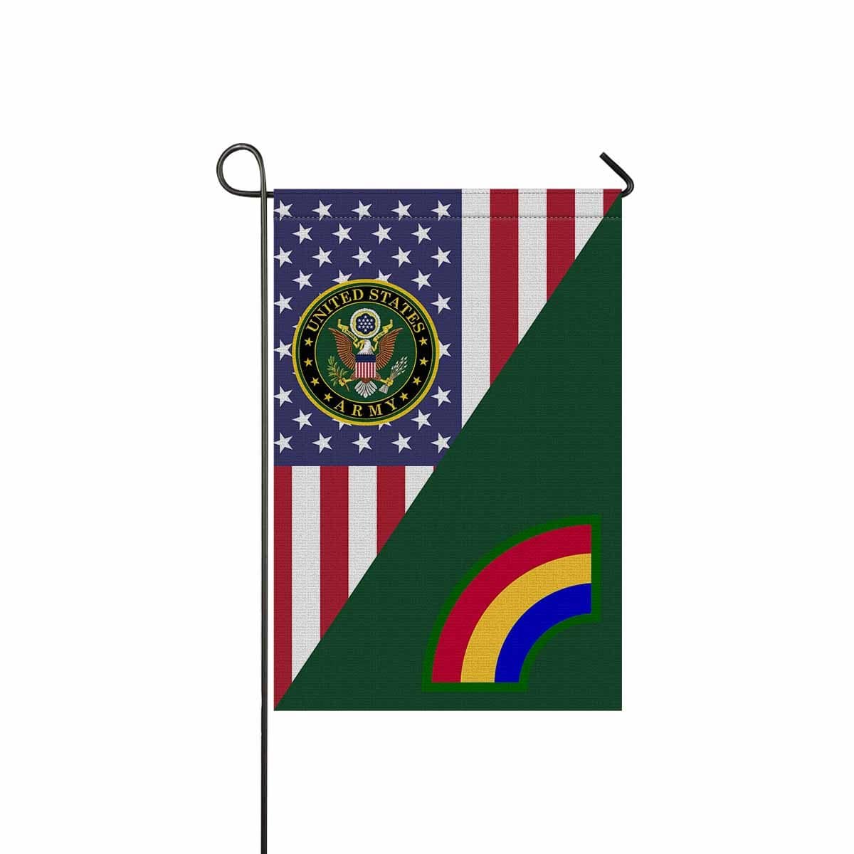 US ARMY 42ND INFANTRY DIVISION Garden Flag/Yard Flag 12 inches x 18 inches Twin-Side Printing-GDFlag-Army-CSIB-Veterans Nation
