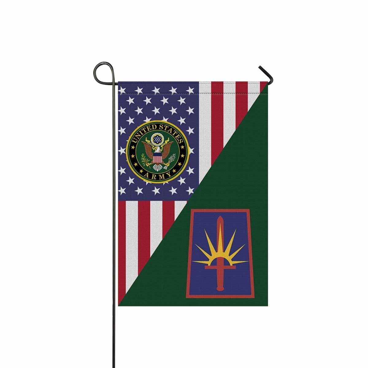 US ARMY NEW YORK ARMY NATIONAL GUARD ELEMENT JT FRC HQ Garden Flag/Yard Flag 12 inches x 18 inches Twin-Side Printing-GDFlag-Army-CSIB-Veterans Nation