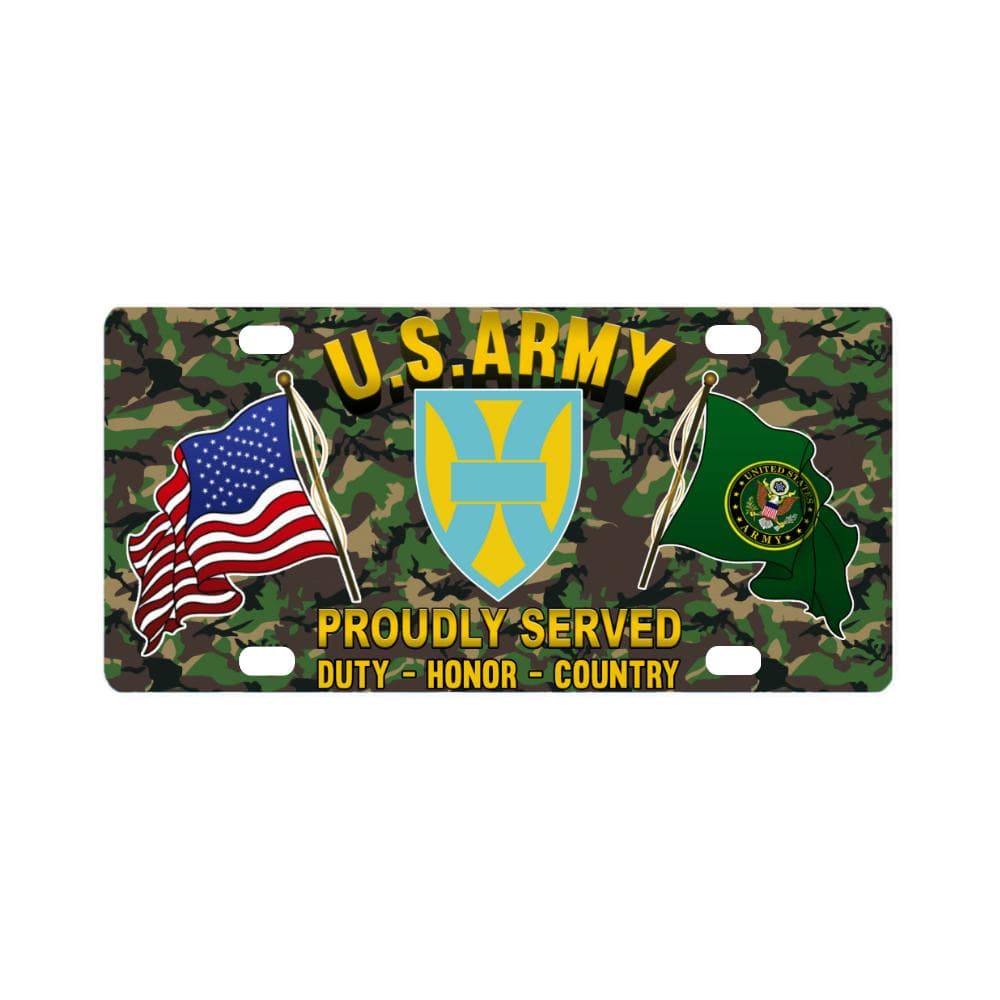 US ARMY 21ST SUSTAINMENT COMMAND- Classic License Plate-LicensePlate-Army-CSIB-Veterans Nation