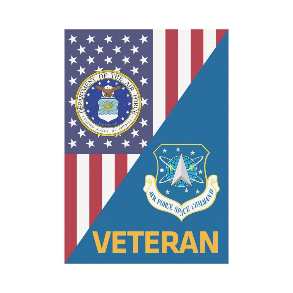 US Air Force Space Command Veteran House Flag 28 inches x 40 inches Twin-Side Printing-HouseFlag-USAF-Shield-Veterans Nation