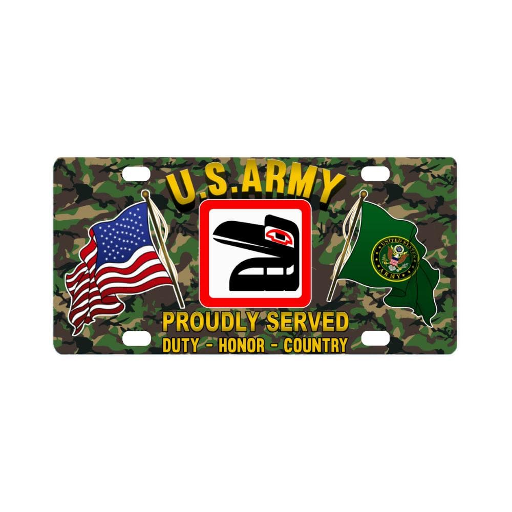 US ARMY 81ST ARMORED BRIGADE COMBAT TEAM - Classic License Plate-LicensePlate-Army-CSIB-Veterans Nation