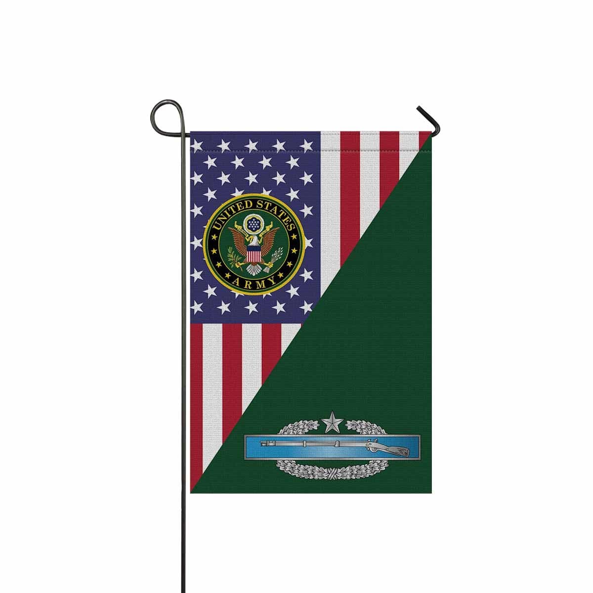 US Army Combat Infantryman Second Award Badge Garden Flag 12Inches x 18Inches Twin-Side Printing-GDFlag-Army-Badge-Veterans Nation