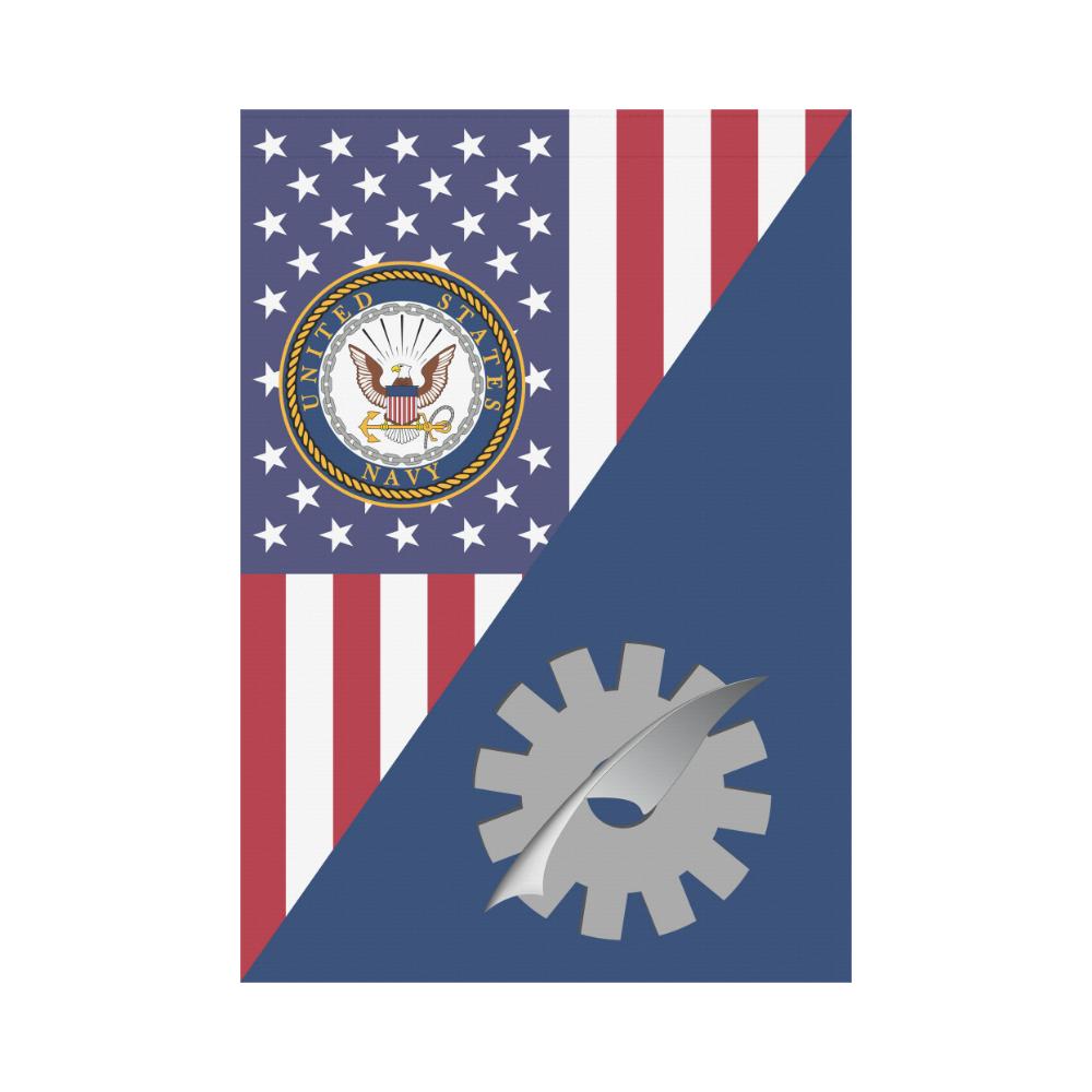 US Navy Data Processing Technician Navy DP House Flag 28 inches x 40 inches Twin-Side Printing-HouseFlag-Navy-Rate-Veterans Nation