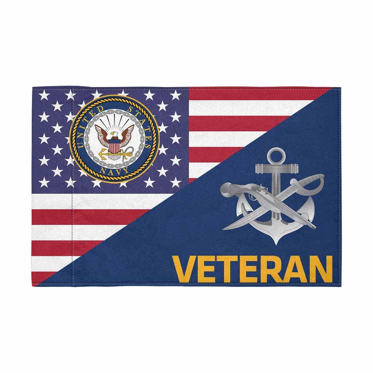 US Navy Special Warfare Boat Operator Navy SB Veteran Motorcycle Flag 9" x 6" Twin-Side Printing D01-MotorcycleFlag-Navy-Veterans Nation