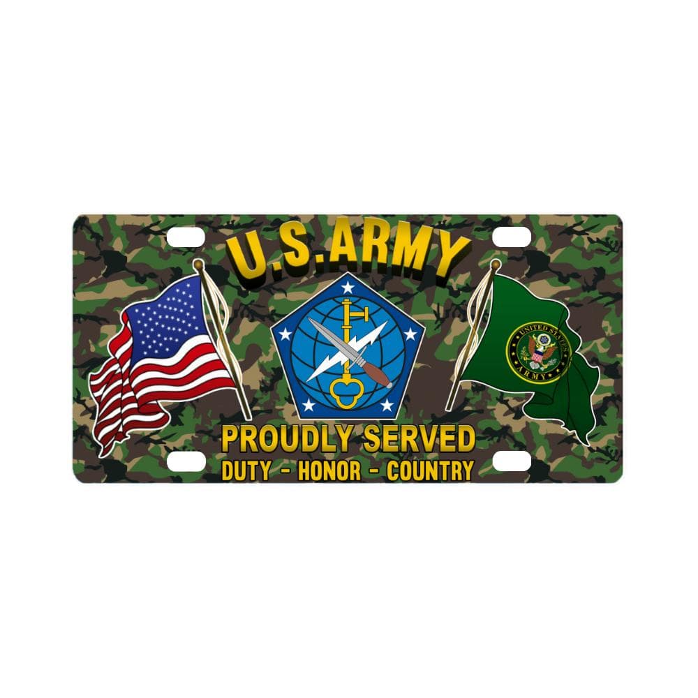 US ARMY 704TH MILITARY INTELLIGENCE BRIGADE- Classic License Plate-LicensePlate-Army-CSIB-Veterans Nation