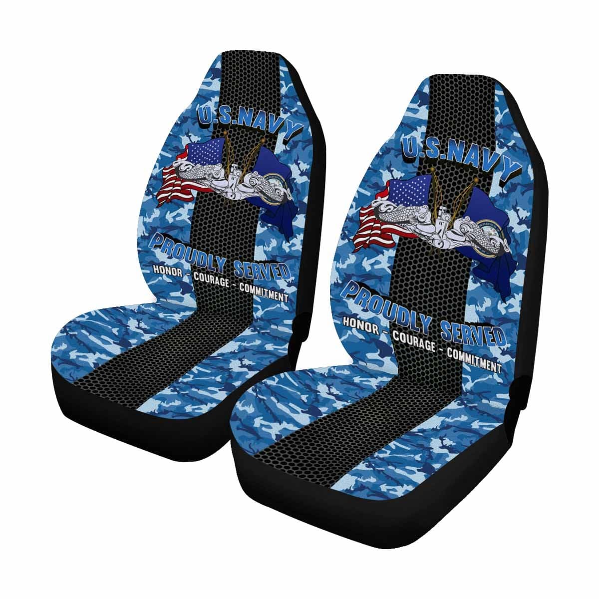 US Navy Submarine Enlisted Seat Covers-SeatCovers-Navy-Badge-Veterans Nation