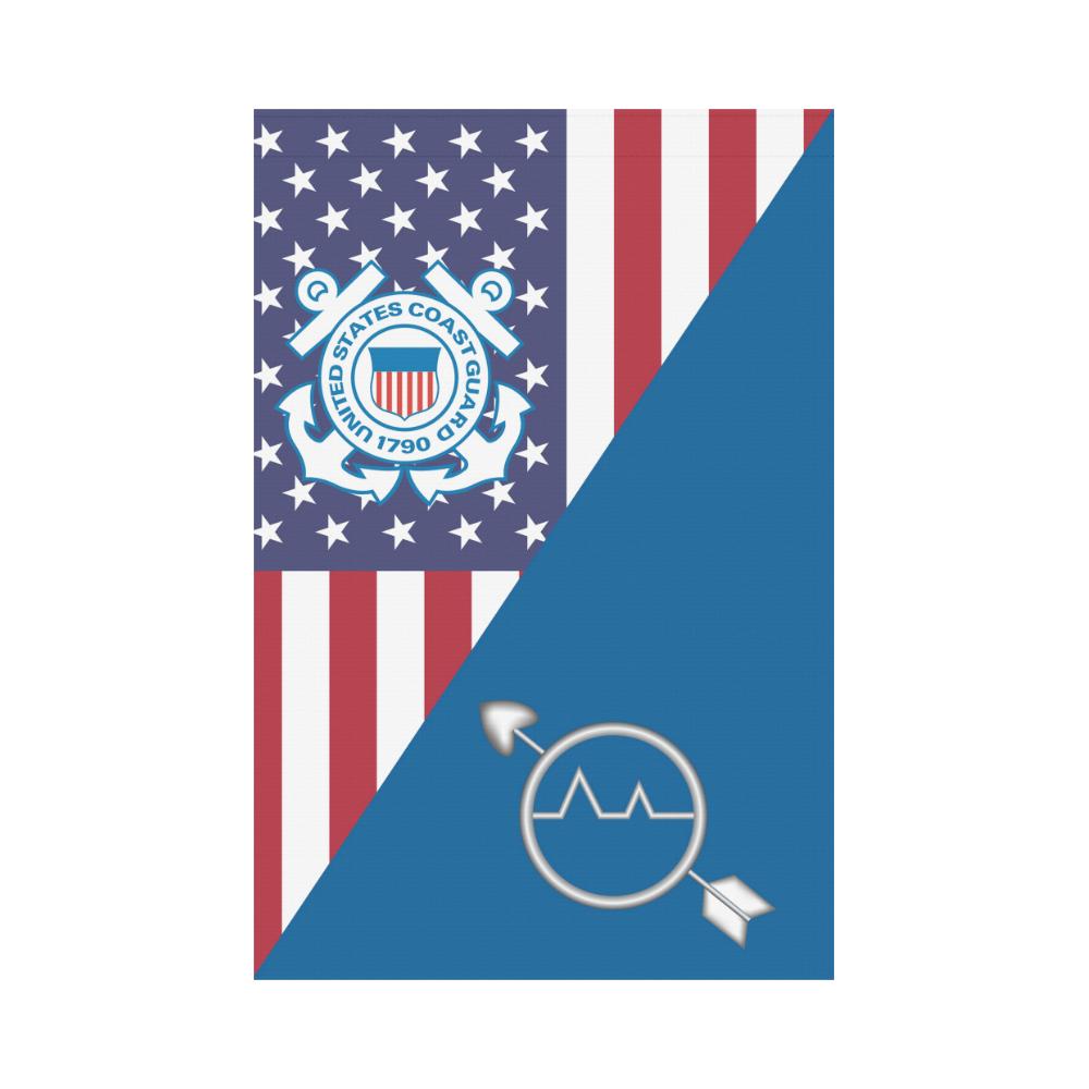 US Coast Guard Operations Specialist OS Garden Flag/Yard Flag 12 inches x 18 inches-GDFlag-USCG-Rate-Veterans Nation