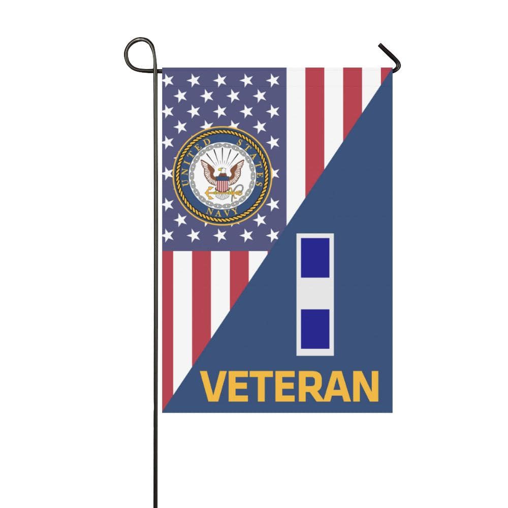 US Navy W-3 Chief Warrant Officer 3 W3 CW3 Veteran Garden Flag/Yard Flag 12 inches x 18 inches Twin-Side Printing-GDFlag-Navy-Officer-Veterans Nation