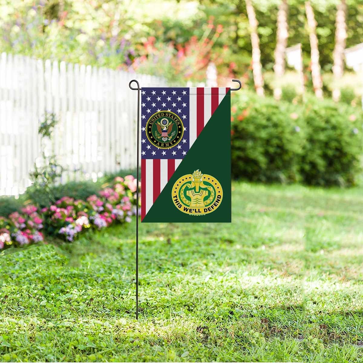 US Army Drill Sergeant Garden Flag/Yard Flag 12 Inch x 18 Inch Twin-Side Printing-GDFlag-Army-Branch-Veterans Nation