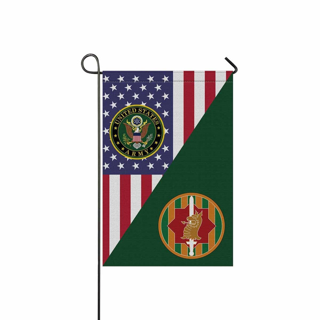 US ARMY 89TH MILITARY POLICE BRIGADE Garden Flag/Yard Flag 12 inches x 18 inches Twin-Side Printing-GDFlag-Army-CSIB-Veterans Nation