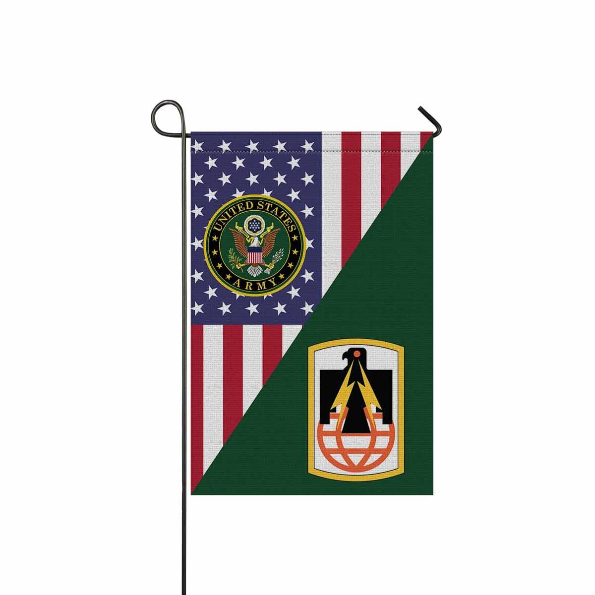 US ARMY 11TH SIGNAL BRIGADE Garden Flag/Yard Flag 12 inches x 18 inches Twin-Side Printing-GDFlag-Army-CSIB-Veterans Nation