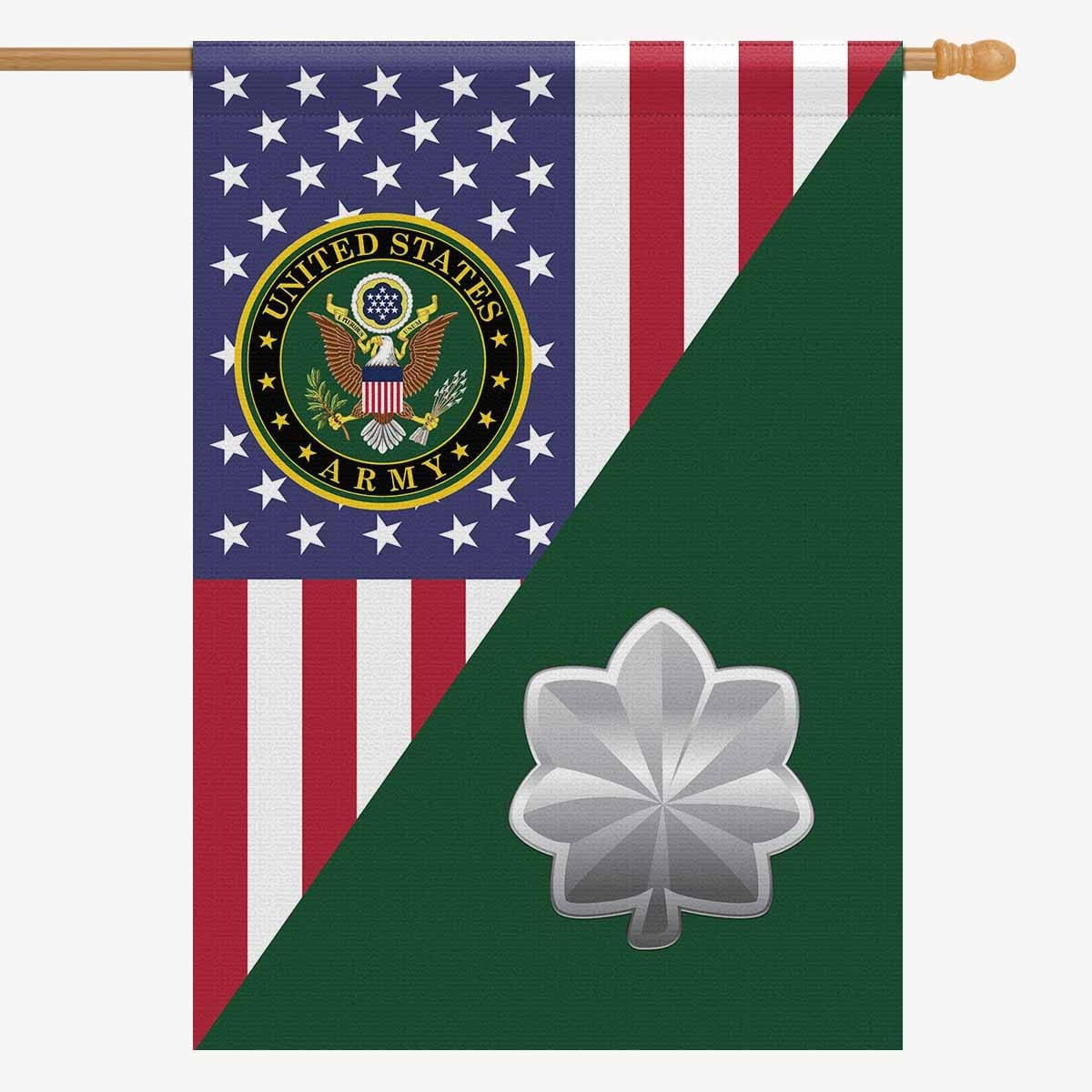 US Army O-5 Lieutenant Colonel O5 LTC House Flag 28 Inch x 40 Inch 2-Side Printing-HouseFlag-Army-Ranks-Veterans Nation