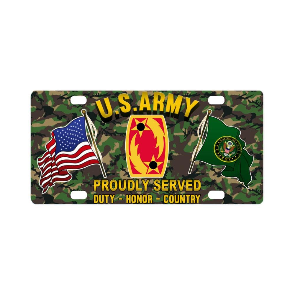 US ARMY 69TH AIR DEFENSE ARTILLERY - Classic License Plate-LicensePlate-Army-CSIB-Veterans Nation