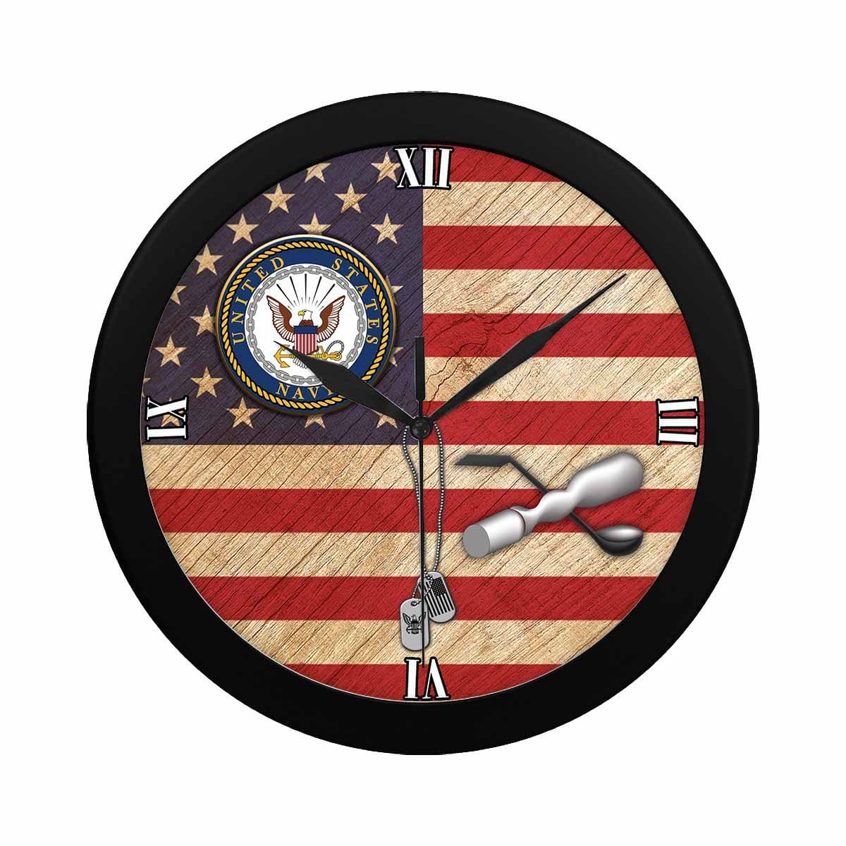 US Navy Molder Navy ML Wall Clock-WallClocks-Navy-Rate-Veterans Nation