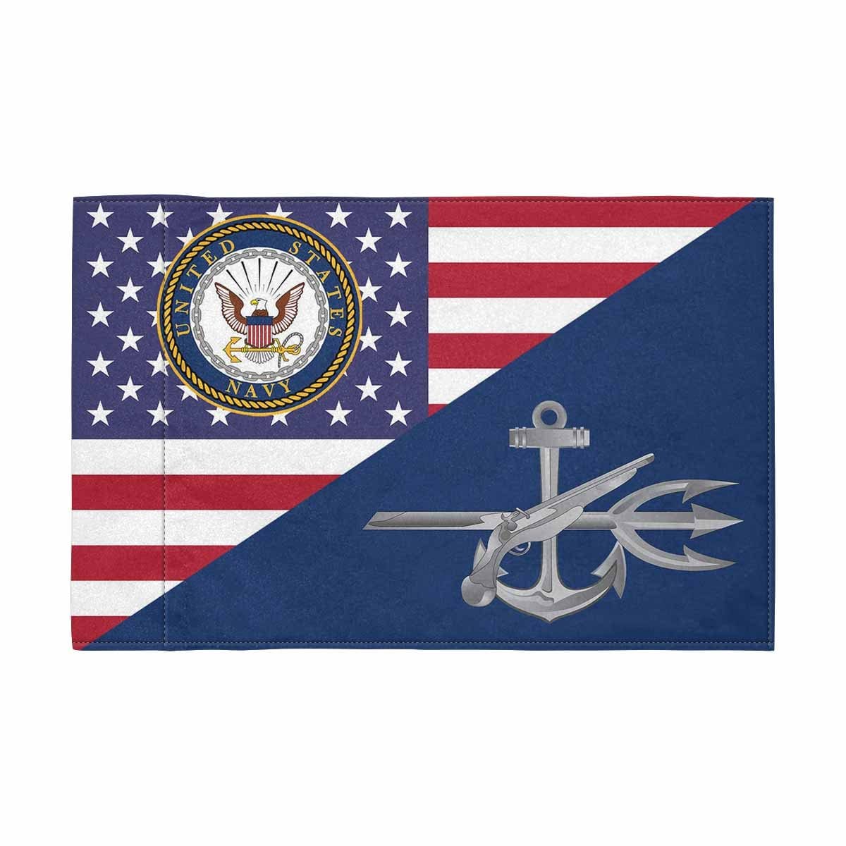 US Navy Special Warfare Operator Navy SO Motorcycle Flag 9" x 6" Twin-Side Printing D01-MotorcycleFlag-Navy-Veterans Nation