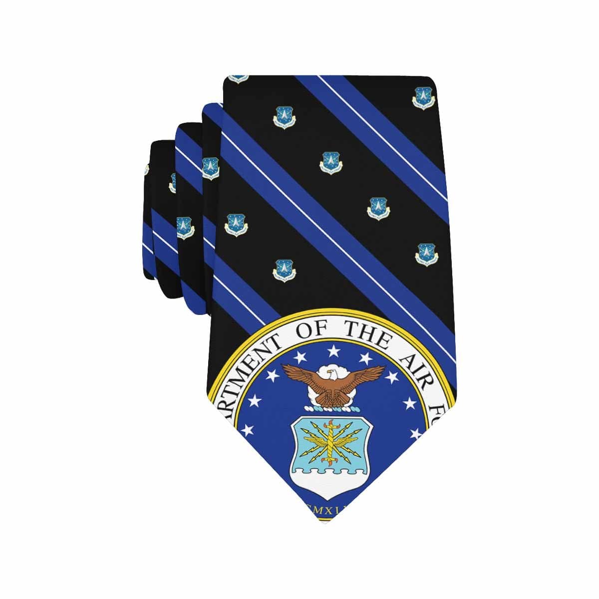 USAF Space Command Classic Necktie (Two Sides)-Necktie-USAF-Major-Veterans Nation