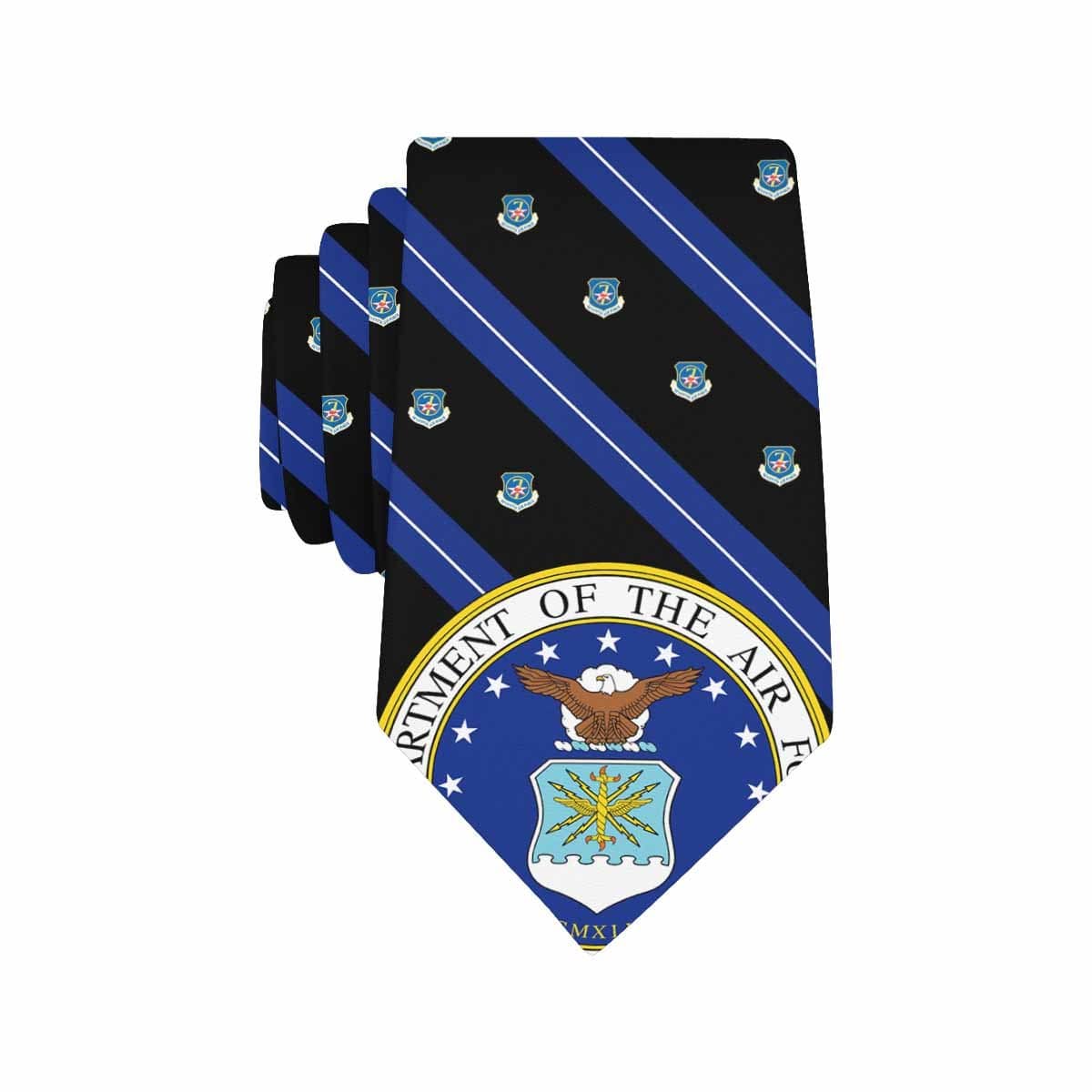 USAF Seventh Air Force Classic Necktie (Two Sides)-Necktie-USAF-Major-Veterans Nation