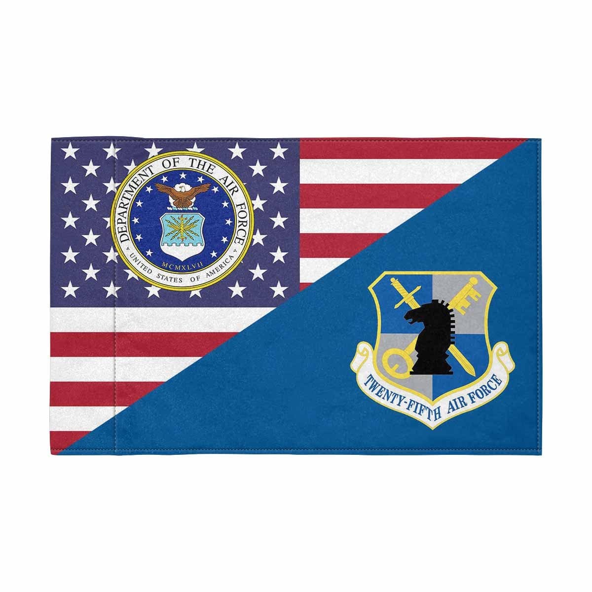 US Air Force Intelligence Command Motorcycle Flag 9" x 6" Twin-Side Printing D01-MotorcycleFlag-USAF-Veterans Nation
