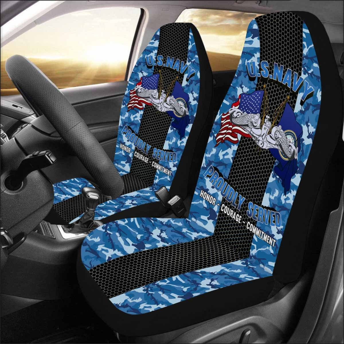 US Navy Submarine Enlisted Seat Covers-SeatCovers-Navy-Badge-Veterans Nation