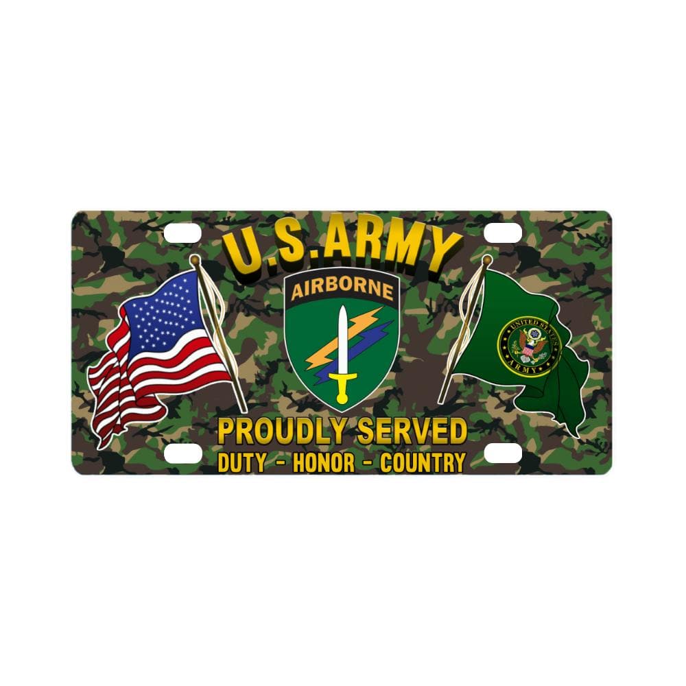 US ARMY CSIB CIVIL AFFAIRS AND PSYCHOLOGICAL OPERA Classic License Plate-LicensePlate-Army-CSIB-Veterans Nation