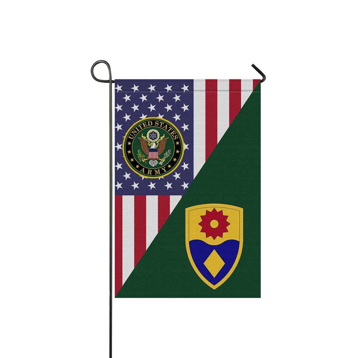 US ARMY 49TH MILITARY POLICE BRIGADE Garden Flag/Yard Flag 12 inches x 18 inches Twin-Side Printing-GDFlag-Army-CSIB-Veterans Nation