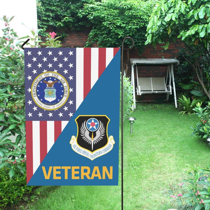 US Air Force Special Operations Command Veteran House Flag 28 inches x