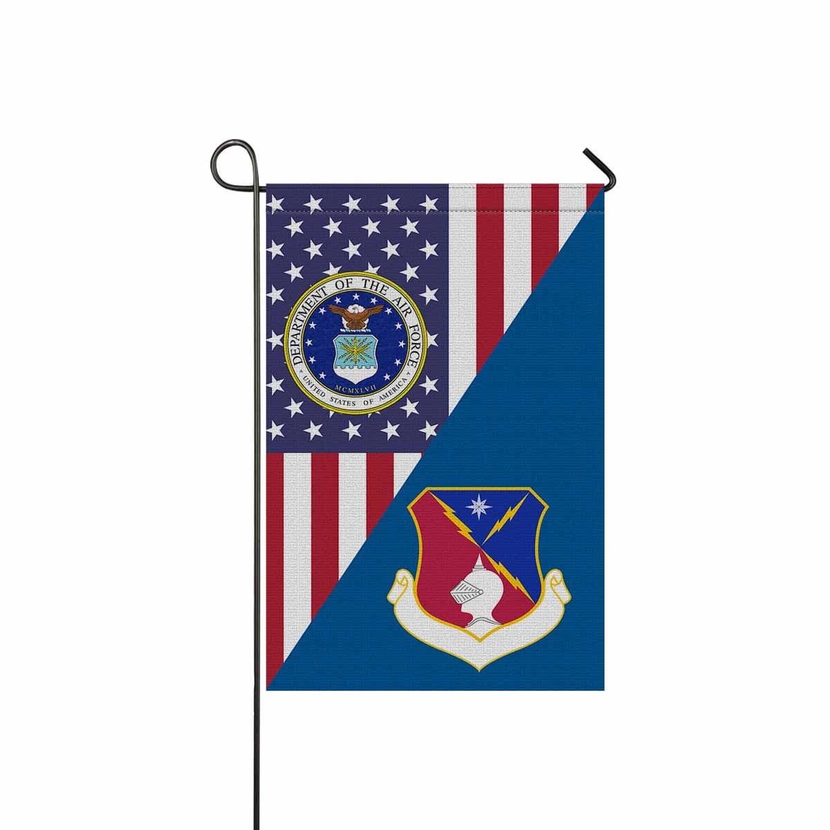 US Air Force 65th Air Division Garden Flag/Yard Flag 12 inches x 18 inches Twin-Side Printing-GDFlag-USAF-AirDivision-Veterans Nation