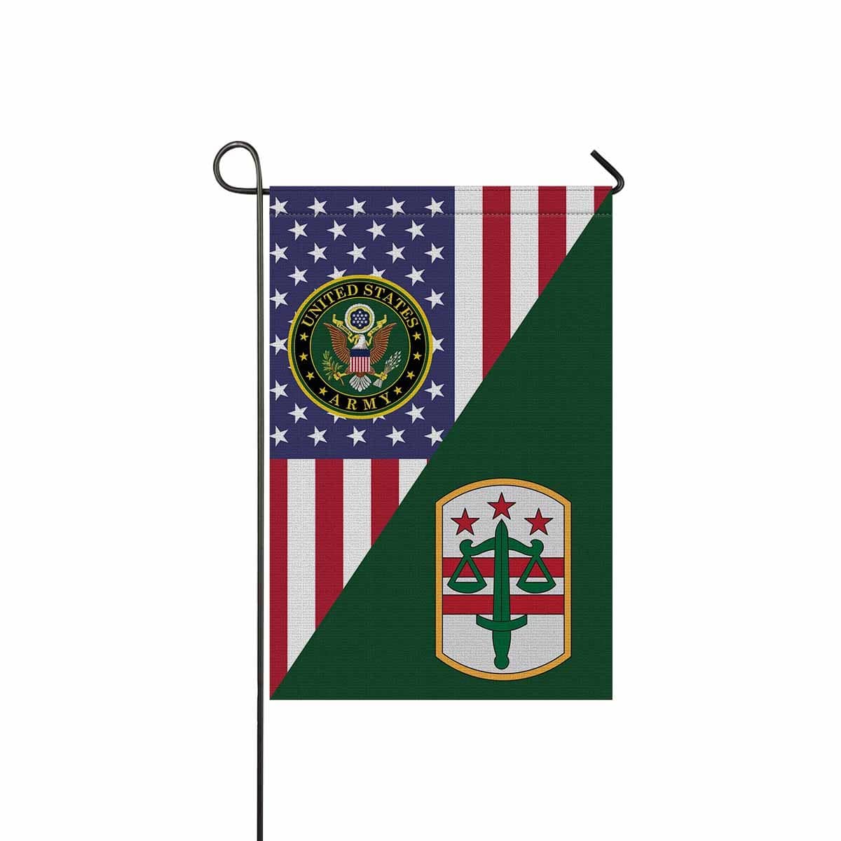 US ARMY 260TH MILITARY POLICE BRIGADE Garden Flag/Yard Flag 12 inches x 18 inches Twin-Side Printing-GDFlag-Army-CSIB-Veterans Nation