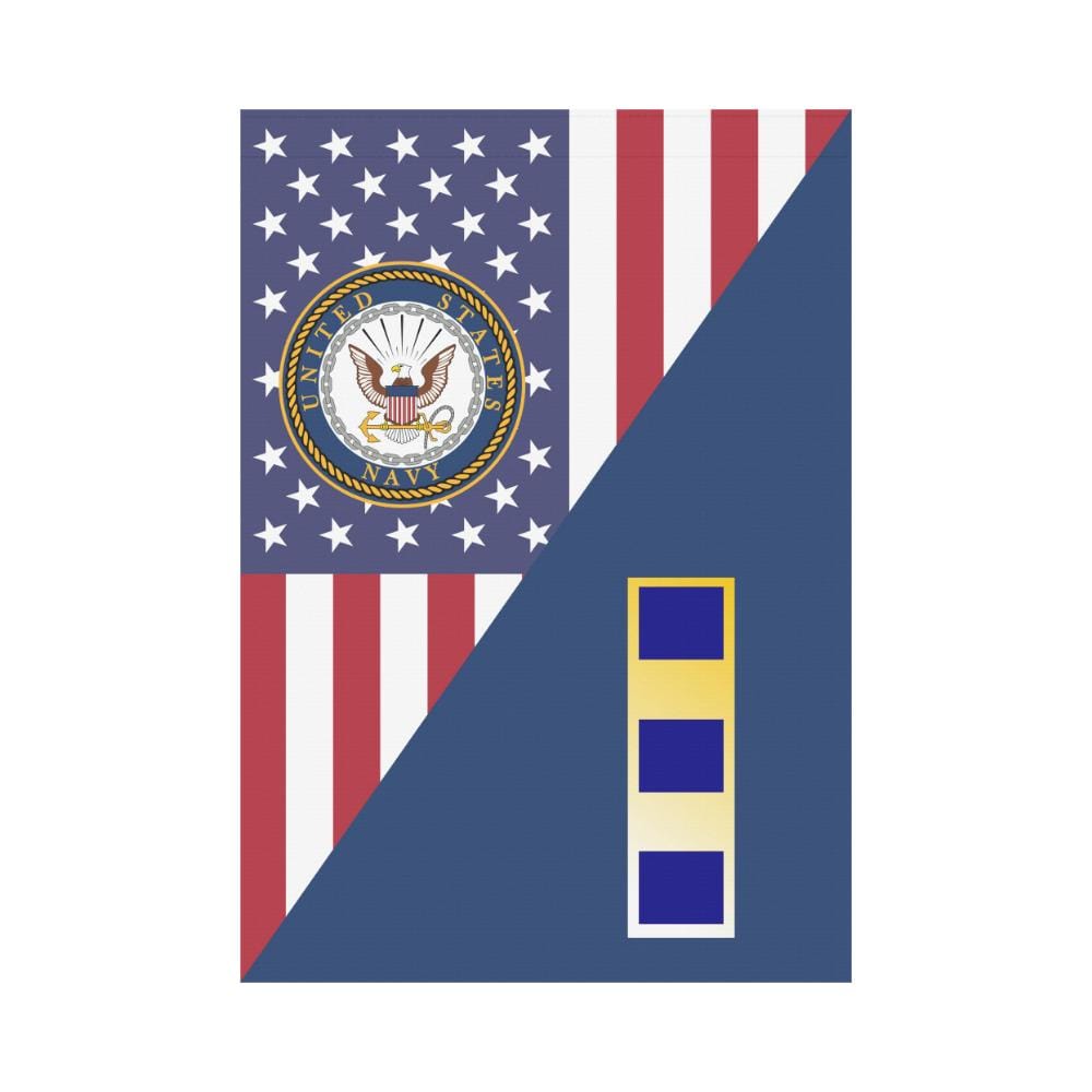 US Navy W-2 Chief Warrant Officer 2 W2 CW2 House Flag 28 inches x 40 inches Twin-Side Printing-HouseFlag-Navy-Officer-Veterans Nation