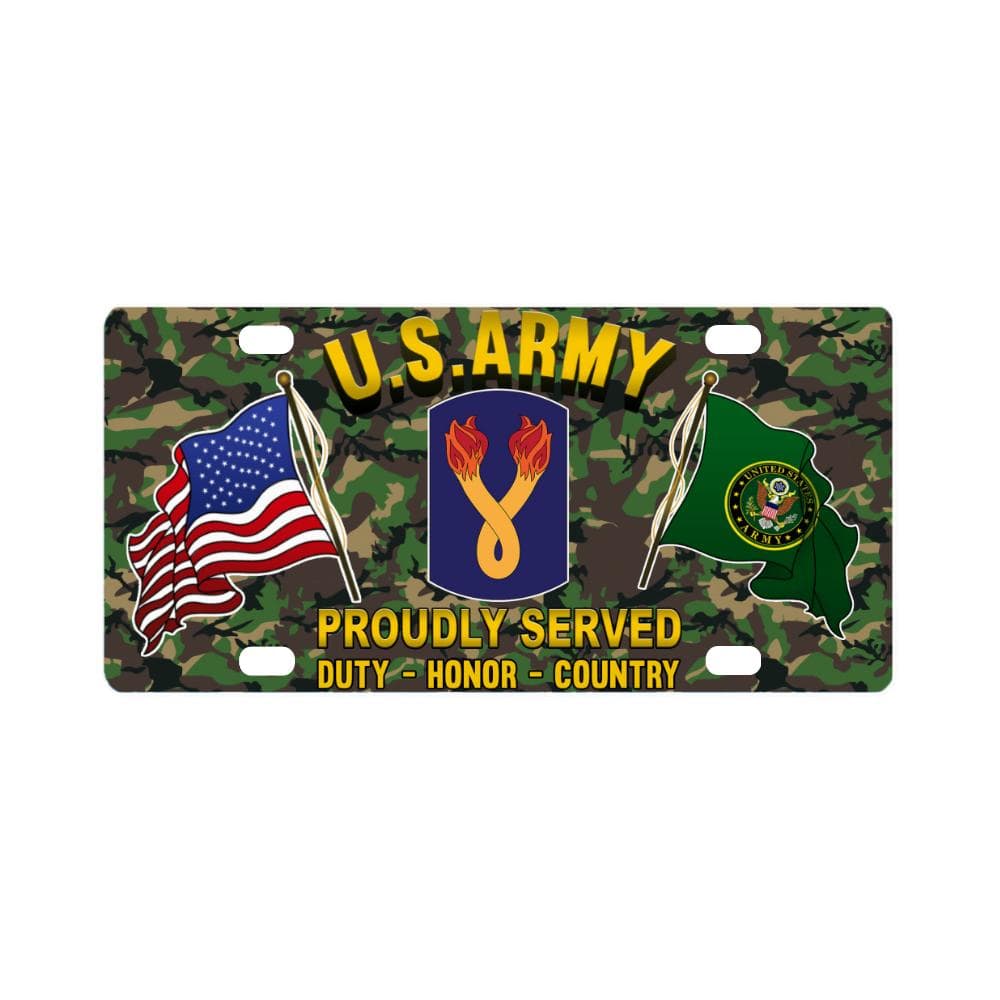US ARMY 196TH INFANTRY BRIGADE- Classic License Plate-LicensePlate-Army-CSIB-Veterans Nation