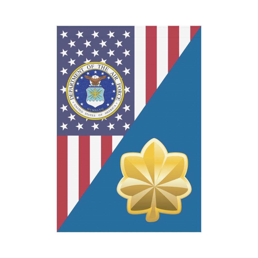 US Air Force O-4 Major Maj O4 Field Officer House Flag 28 inches x 40 inches Twin-Side Printing-HouseFlag-USAF-Ranks-Veterans Nation