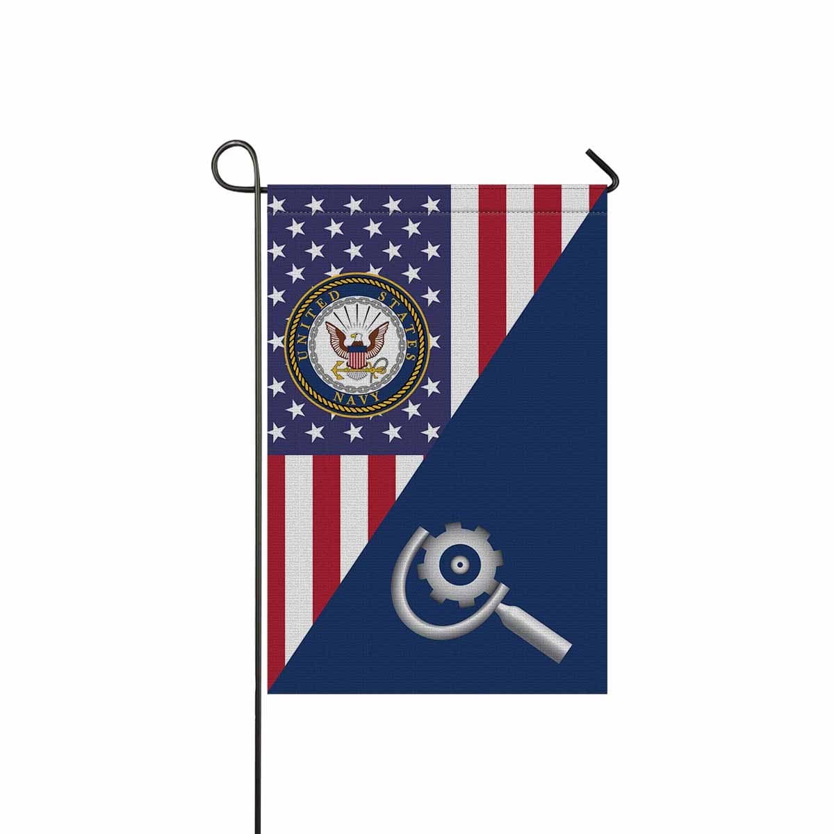 US Navy Machinery repairman Navy MR Garden Flag/Yard Flag 12 inches x 18 inches Twin-Side Printing-GDFlag-Navy-Rate-Veterans Nation