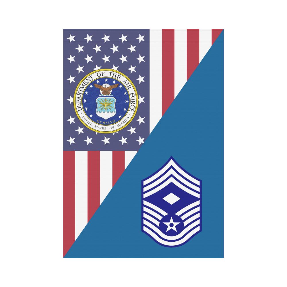 US Air Force E-9 First sergeant House Flag 28 inches x 40 inches Twin-Side Printing-HouseFlag-USAF-Ranks-Veterans Nation