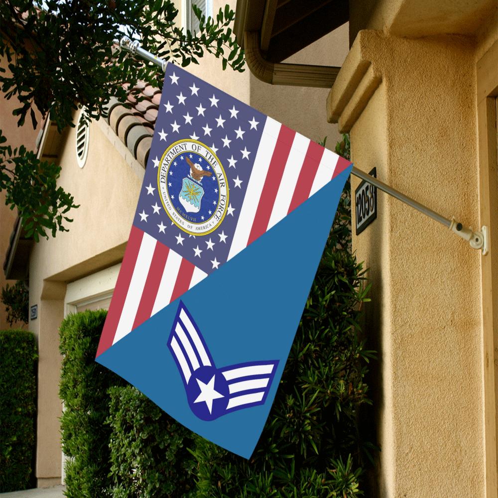 US Air Force E-4 Buck Sergeant House Flag 28 inches x 40 inches Twin-Side Printing-HouseFlag-USAF-Ranks-Veterans Nation