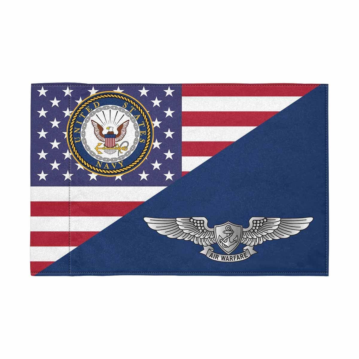US Navy Enlisted Aviation Warfare Specialist Motorcycle Flag 9" x 6" Twin-Side Printing D01-MotorcycleFlag-Navy-Veterans Nation