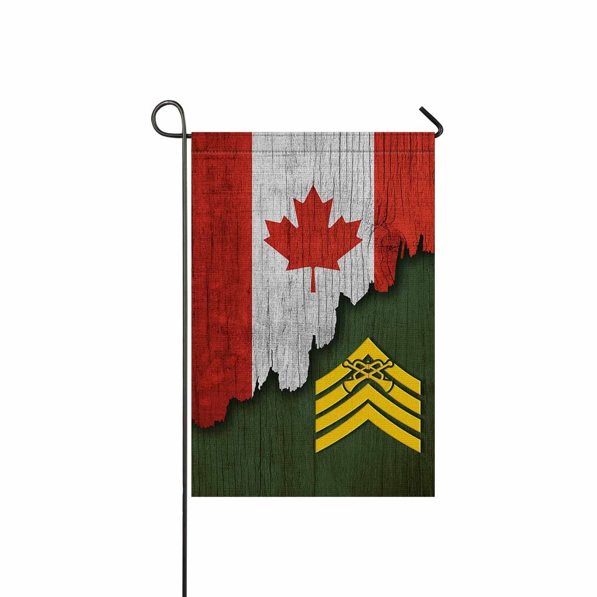 Canadian Army Trumpet Bugle Major Garden Flag 12Inch x 18Inch Twin-Side Printing-Garden Flag-Veterans Nation