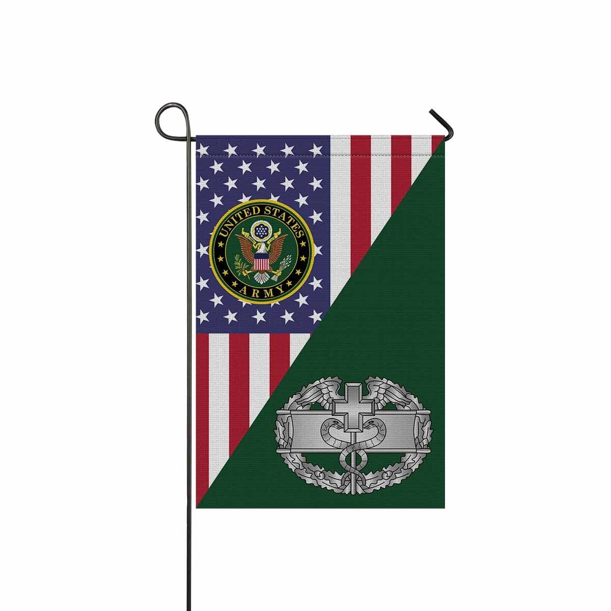 US Army Combat Medical 1st Award Badge Garden Flag 12Inches x 18Inches Twin-Side Printing-GDFlag-Army-Badge-Veterans Nation