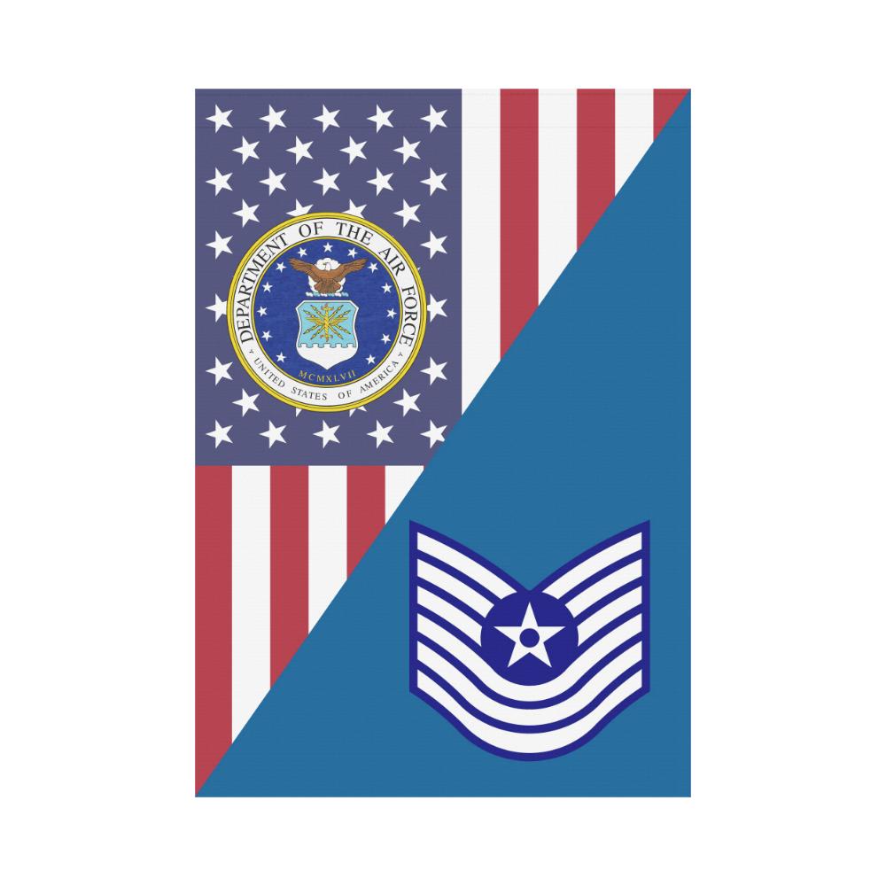 US Air Force E-7 Old Style House Flag 28 inches x 40 inches Twin-Side Printing-HouseFlag-USAF-Ranks-Veterans Nation