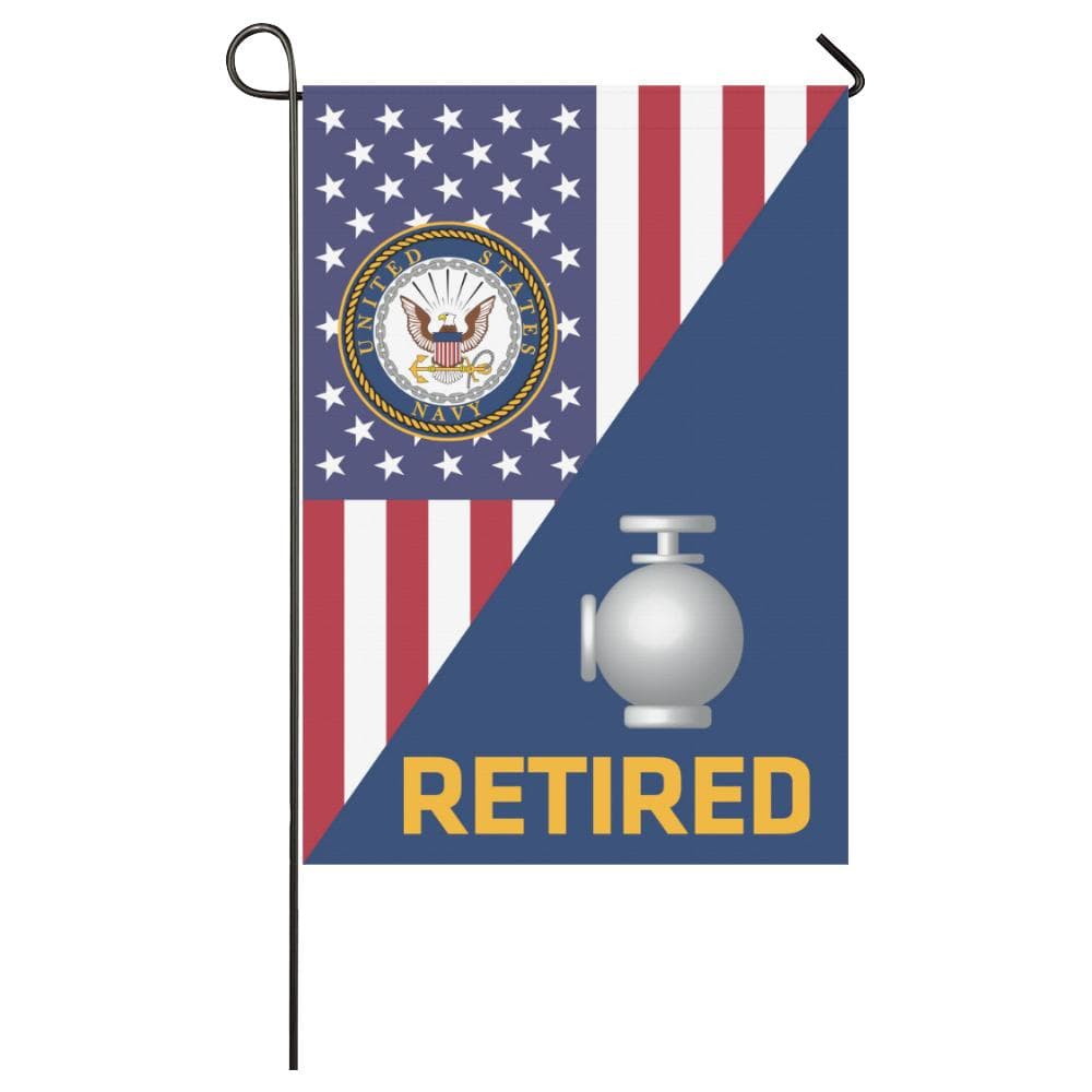 US Navy Utilitiesman Navy UT Retired House Flag 28 inches x 40 inches Twin-Side Printing-HouseFlag-Navy-Rate-Veterans Nation