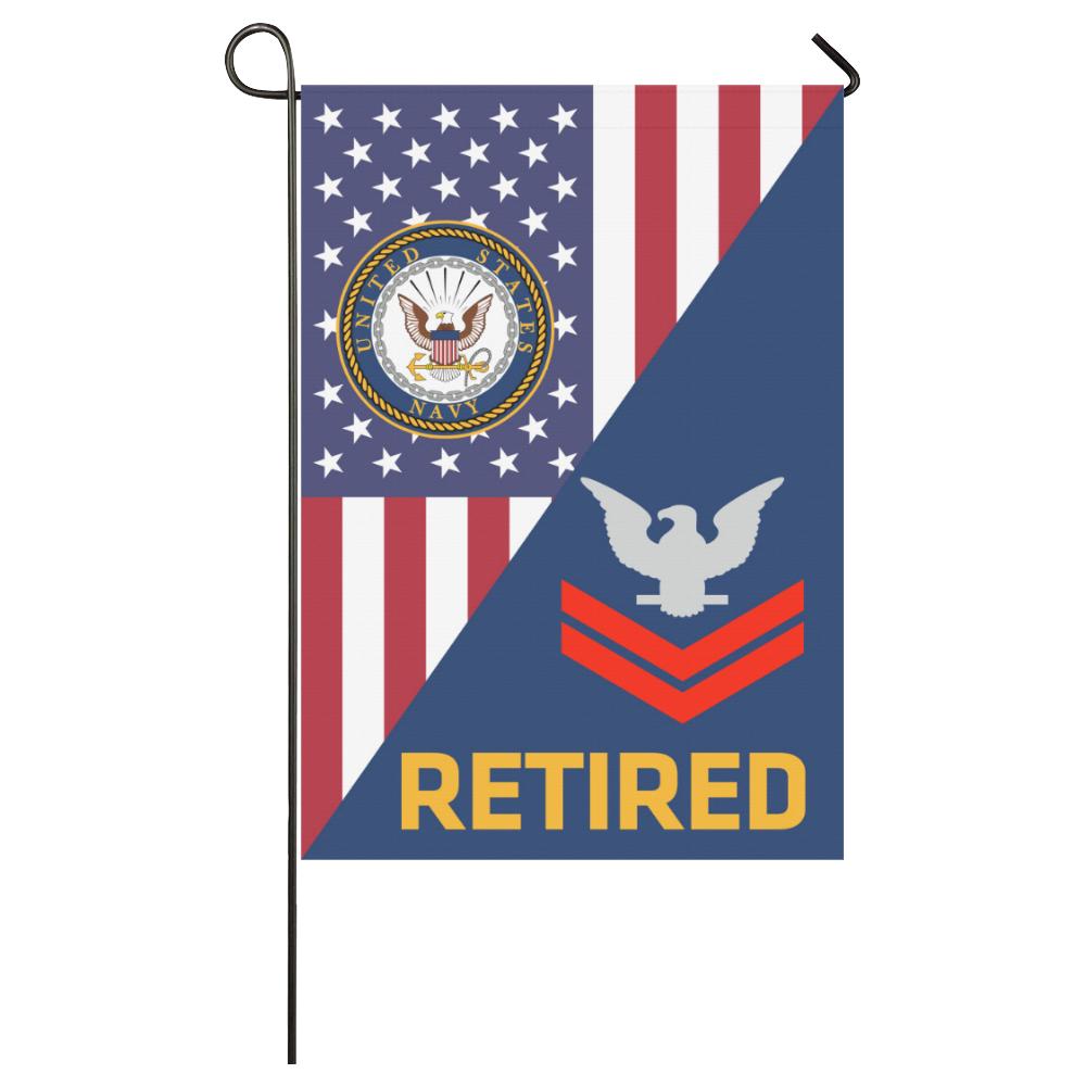 US Navy E-5 Petty Officer Second Class E5 PO2 Collar Device Retired House Flag 28 inches x 40 inches Twin-Side Printing-HouseFlag-Navy-Collar-Veterans Nation